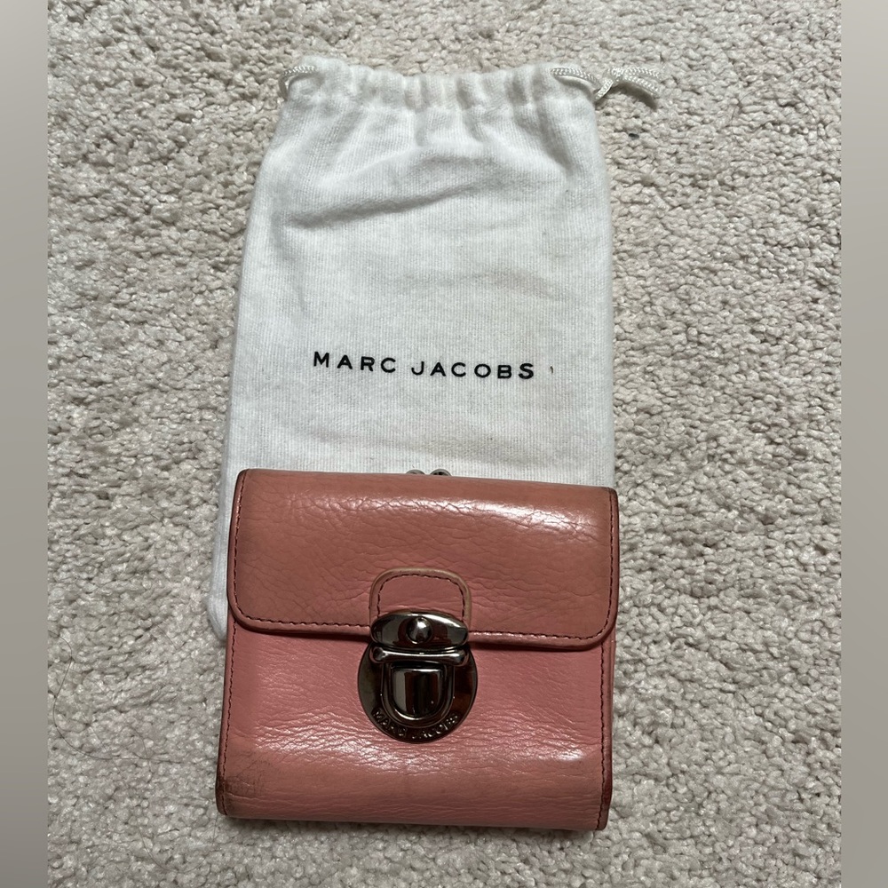 Marc Jacobs Pink Leather Wallet